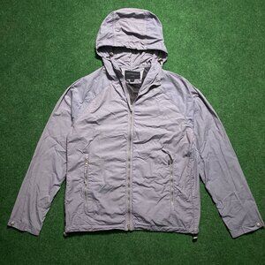 Men’s AllSaints AMERSON Windbreaker Jacket Gray Large